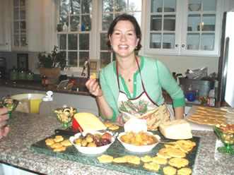 My sister Kelly, chef and hostess extraordinaire.